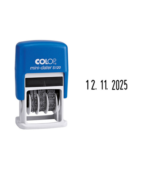 Ștampilă datieră Colop Mini dater S120 cifre
